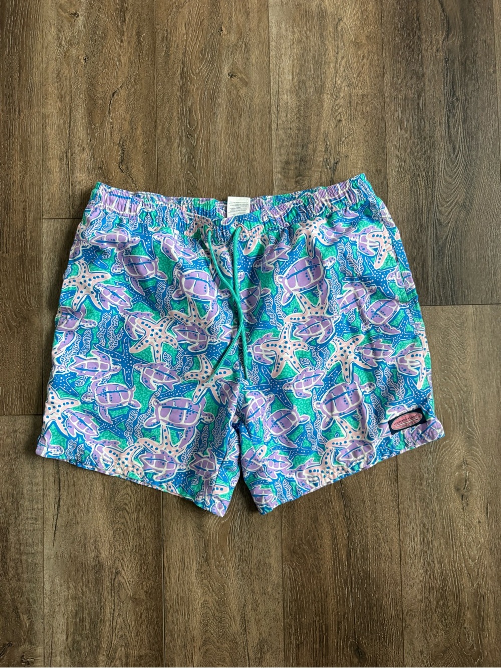 Vineyard Vines Men’s Swim Trunks — Teal, Purple, Pink